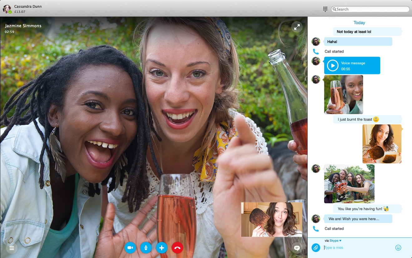 where is the chat history file for skype on a mac